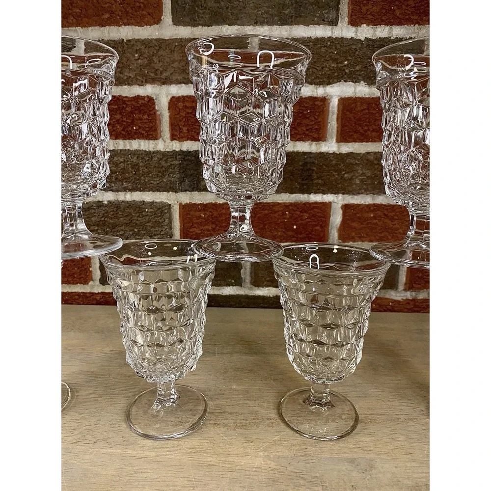 Fostoria American Footed Cubist  5 1/2